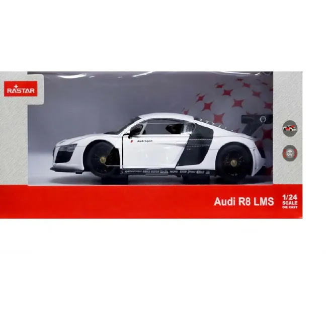 Machetă auto Rastar - AUDI R8 Alb [1 :24]