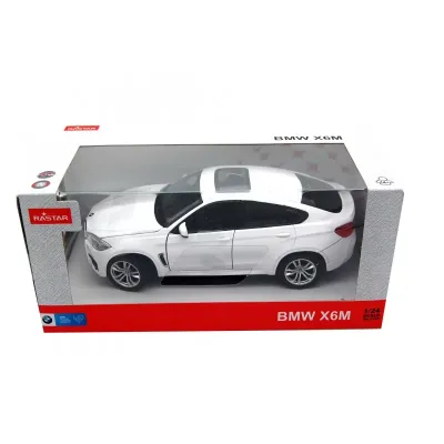 Machetă auto Rastar - BMW X6M Alb [1:24]