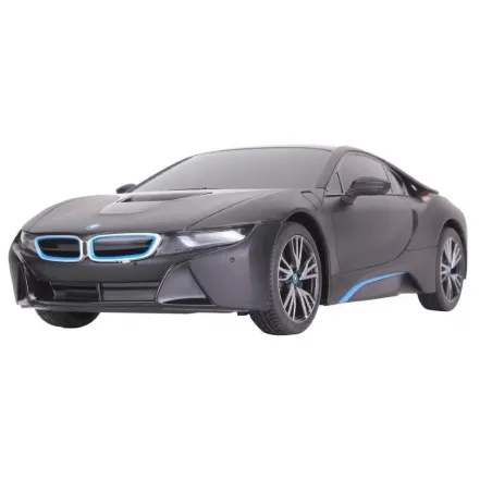 MAȘINĂ CU TELECOMANDĂ BMW i8 NEGRU CU SCARA 1 LA 18