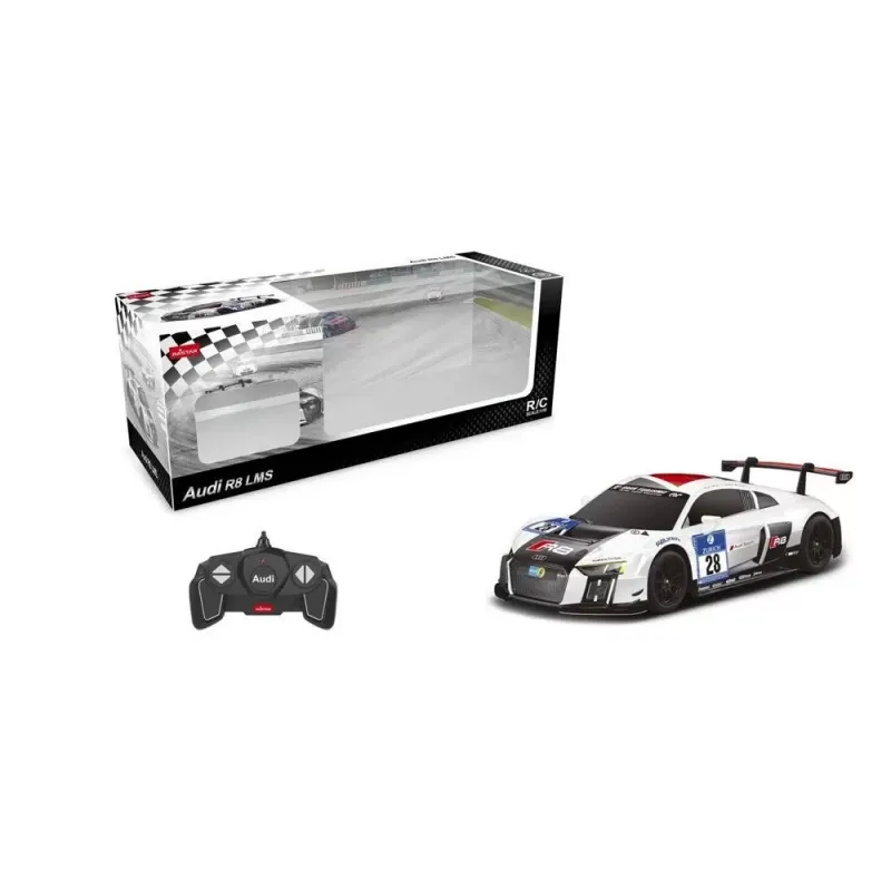 MAȘINĂ CU TELECOMANDĂ AUDI R8 LMS PERFORMANCE ALB SCARA 1 LA 18