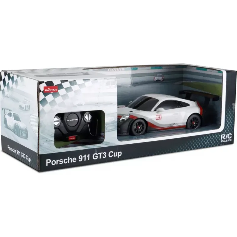 MAȘINĂ CU TELECOMANDĂ PORSCHE 911 GT3 CUP SCARA 1 LA 18