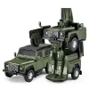 MAȘINUȚĂ METALICĂ CONVERTIBILA LAND ROVER DEFENDER VERDE CU SCARA 1 LA 32
