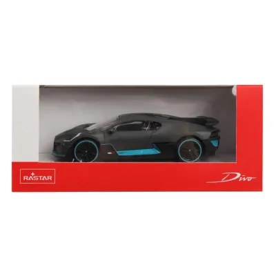 Machetă auto Rastar - BUGATTI Divo Negru/Bleu [1:43]