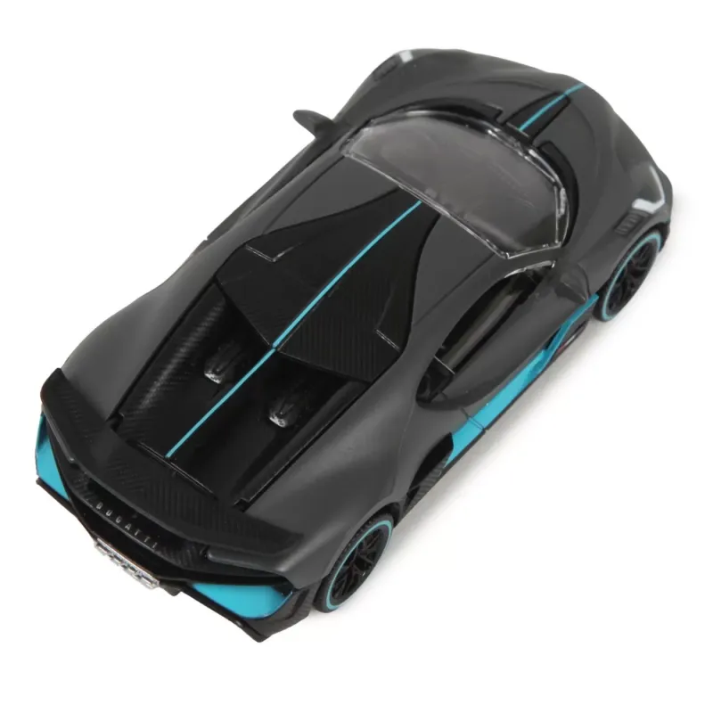 Machetă auto Rastar - BUGATTI Divo Negru/Bleu [1:43]