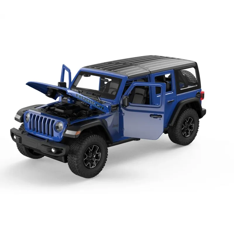 Machetă auto Rastar - JEEP WRANGLER RUBICON 4XE Albastru [1:24]