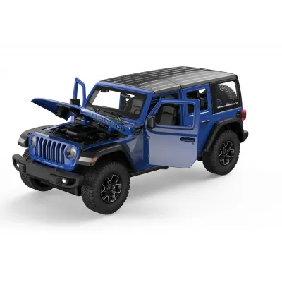 Machetă auto Rastar - JEEP WRANGLER RUBICON 4XE Albastru [1:32]