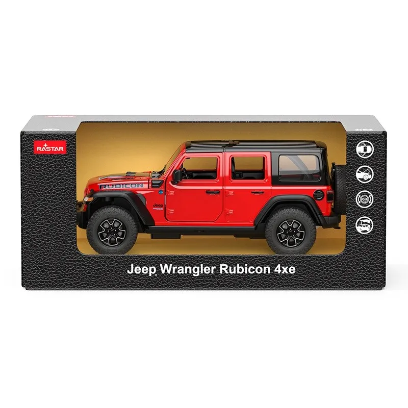 Machetă auto Rastar - JEEP WRANGLER RUBICON 4XE Rosu [1:32]