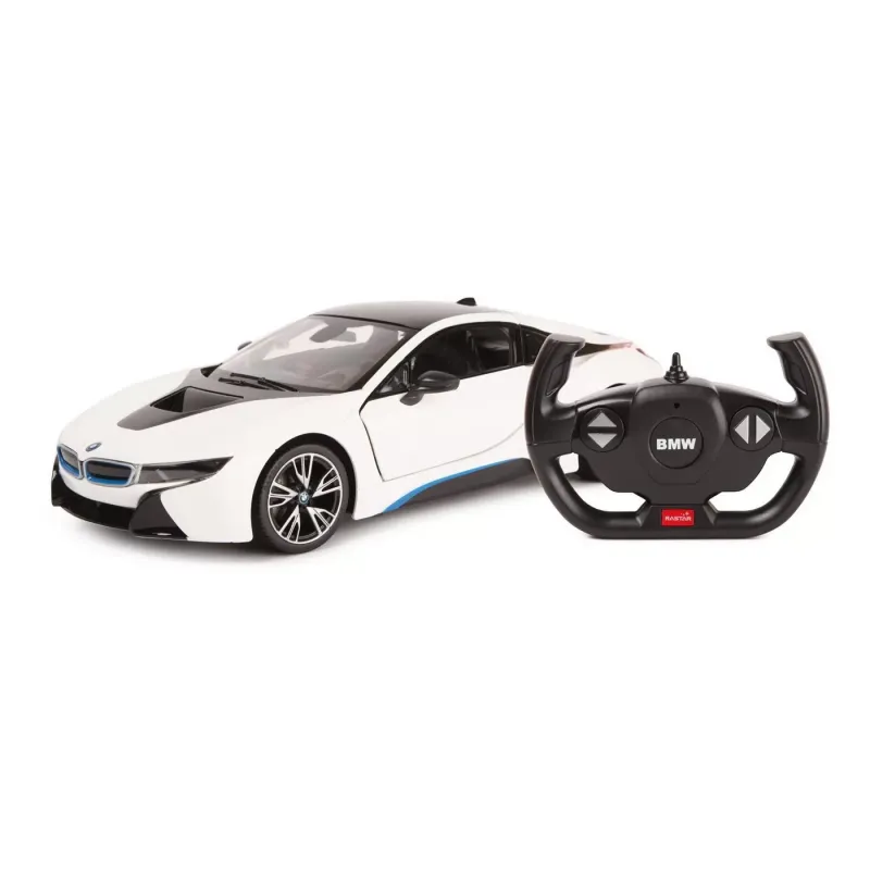 MAȘINĂ CU TELECOMANDĂ BMW I8 ALB SCARA 1 LA 14
