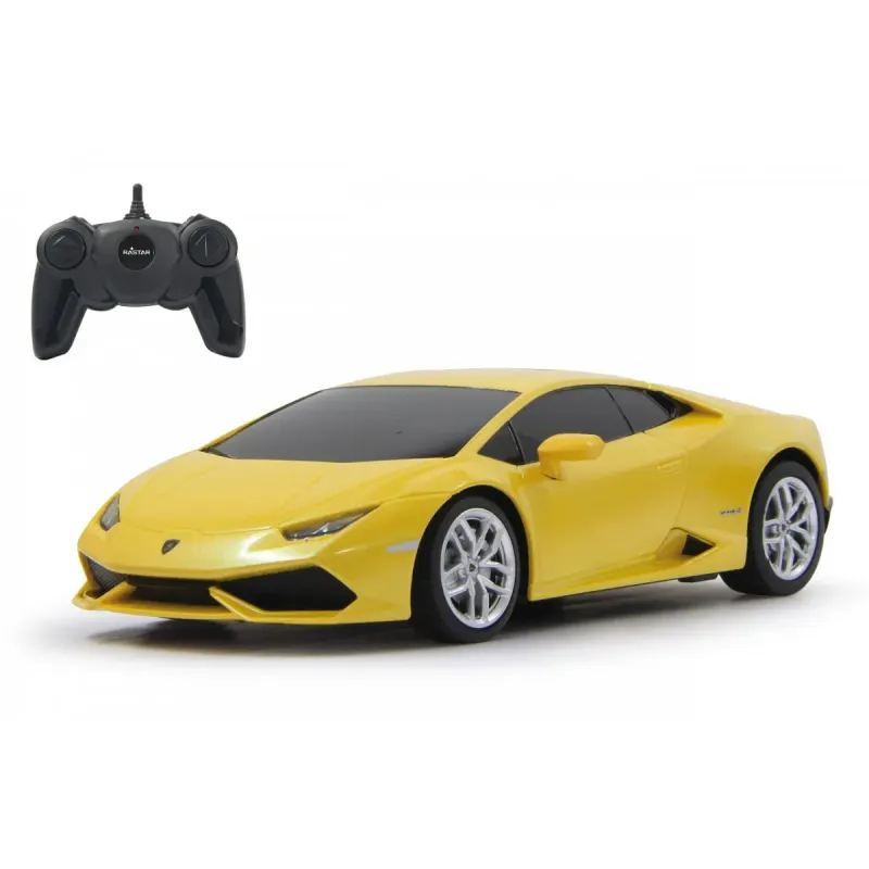 MAȘINĂ CU TELECOMANDĂ LAMBORGHINI HURACÁN LP610-4 GALBEN CU SCARA 1 LA 24