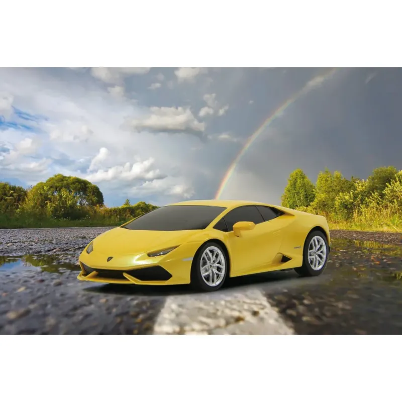 MAȘINĂ CU TELECOMANDĂ LAMBORGHINI HURACÁN LP610-4 GALBEN CU SCARA 1 LA 24
