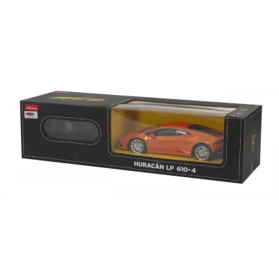 MAȘINĂ CU TELECOMANDĂ LAMBORGHINI HURACÁN LP610-4 PORTOCALIU CU SCARA 1 LA 24