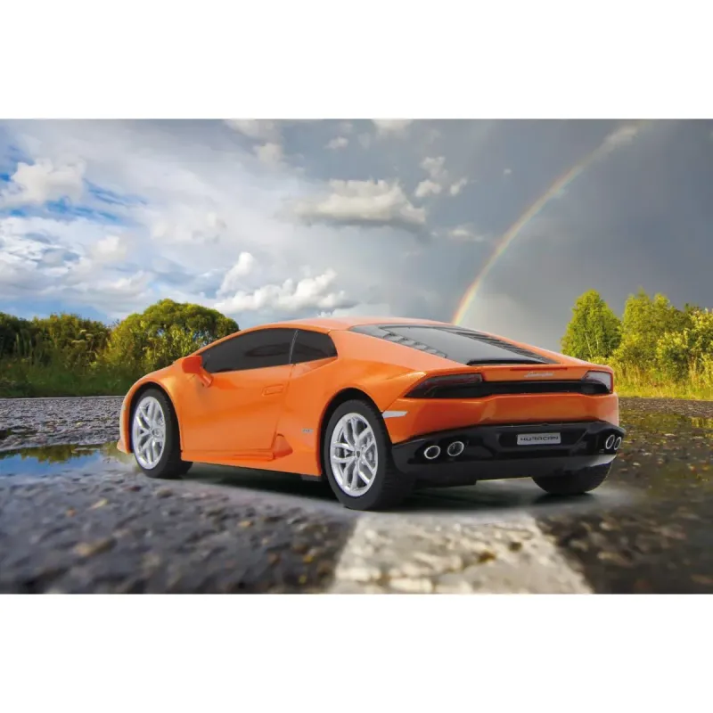 MAȘINĂ CU TELECOMANDĂ LAMBORGHINI HURACÁN LP610-4 PORTOCALIU CU SCARA 1 LA 24