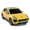 MAȘINĂ CU TELECOMANDĂ PORSCHE MACAN TURBO GALBEN CU SCARA 1 LA 24