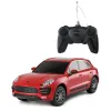 MAȘINĂ CU TELECOMANDĂ PORSCHE MACAN TURBO ROSU CU SCARA 1 LA 24