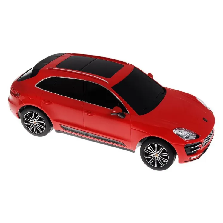 MAȘINĂ CU TELECOMANDĂ PORSCHE MACAN TURBO ROSU CU SCARA 1 LA 24