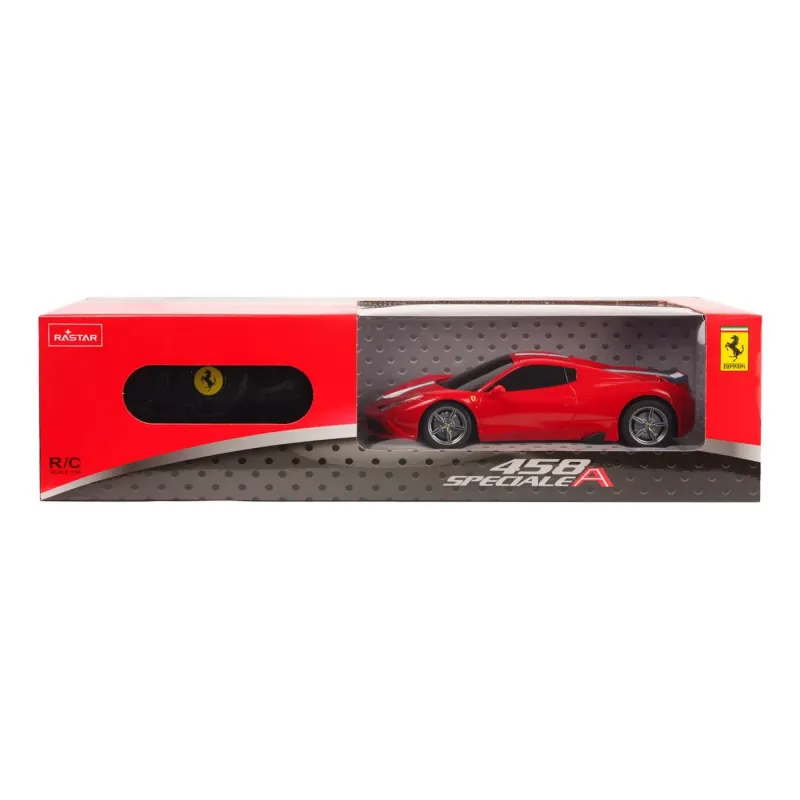 MAȘINĂ CU TELECOMANDĂ FERRARI 458 SPECIALE ROSU CU SCARA 1 LA 24