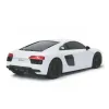 MAȘINĂ CU TELECOMANDĂ AUDI R8 ALB CU SCARA 1 LA 24