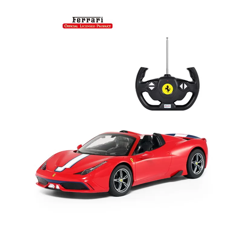 MAȘINĂ CU TELECOMANDĂ FERRARI 458 ROSIE SCARA 1 LA 14