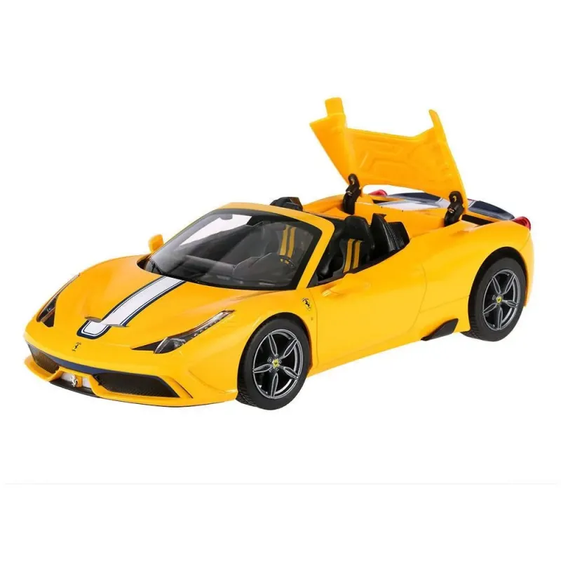 MAȘINĂ CU TELECOMANDĂ FERRARI 458 SPECIALE A GALBEN SCARA 1 LA 14