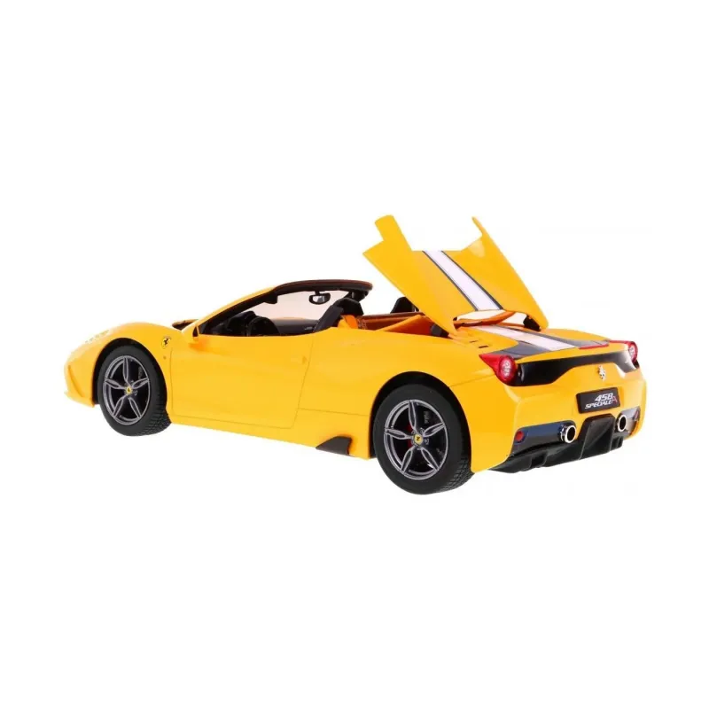 MAȘINĂ CU TELECOMANDĂ FERRARI 458 SPECIALE A GALBEN SCARA 1 LA 14