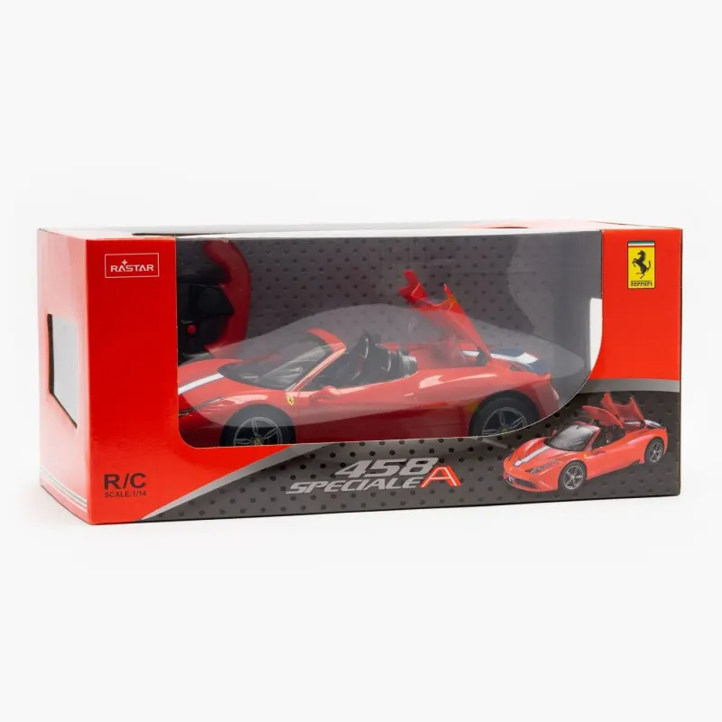 MAȘINĂ CU TELECOMANDĂ FERRARI 458 SPECIALE A ROSU SCARA 1 LA 14