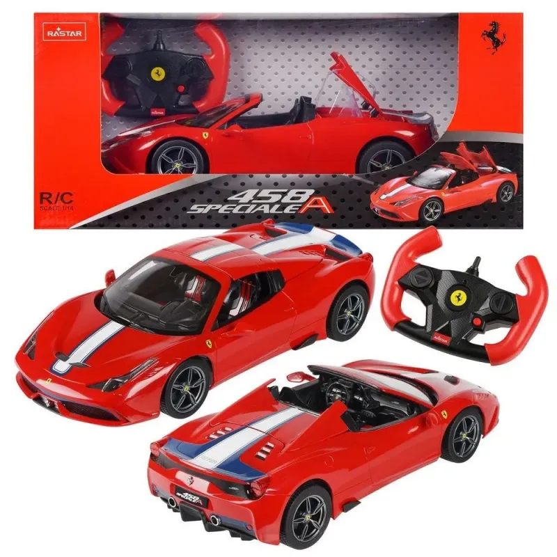 MAȘINĂ CU TELECOMANDĂ FERRARI 458 SPECIALE A ROSU SCARA 1 LA 14