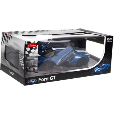 MAȘINĂ CU TELECOMANDĂ FORD GT ALBASTRU CU SCARA 1 LA 14