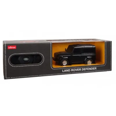 MAȘINĂ CU TELECOMANDĂ LAND ROVER DEFENDER NEGRU CU SCARA 1 LA 24