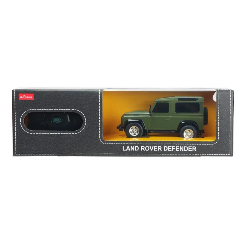 MAȘINĂ CU TELECOMANDĂ LAND ROVER DEFENDER VERDE CU SCARA 1 LA 24