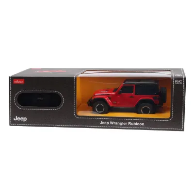 MAȘINĂ CU TELECOMANDĂ JEEP WRANGLER JL ROSU SCARA 1 LA 24