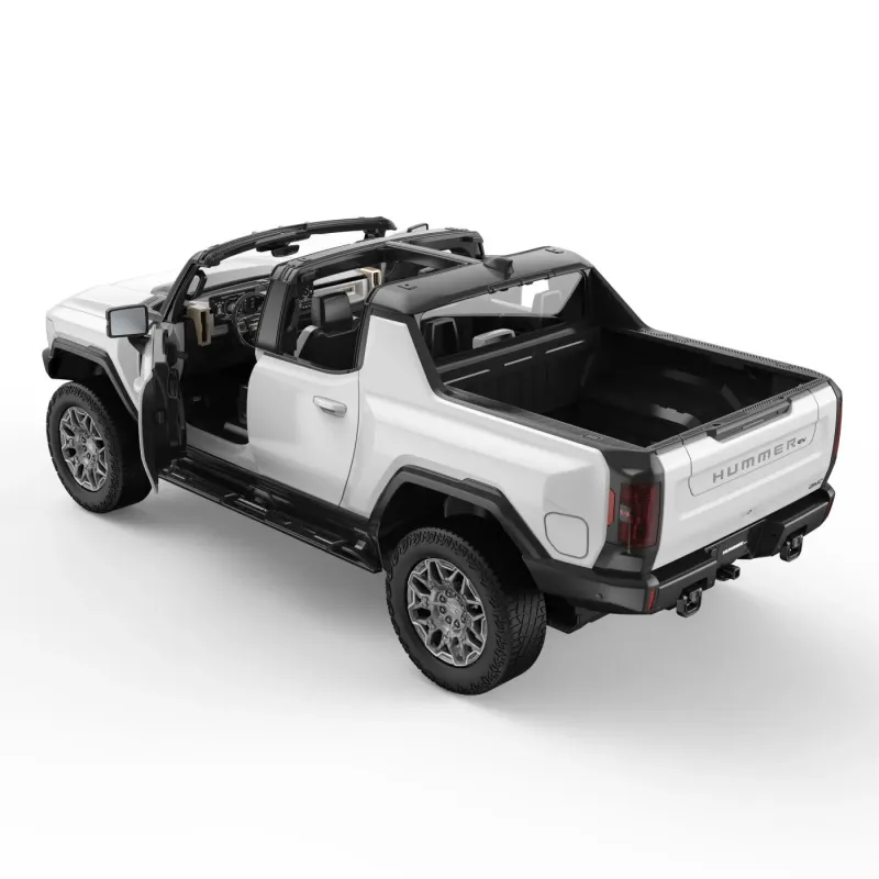 MAȘINĂ CU TELECOMANDĂ GMC HUMMER EV ALB SCARA 1 LA 16