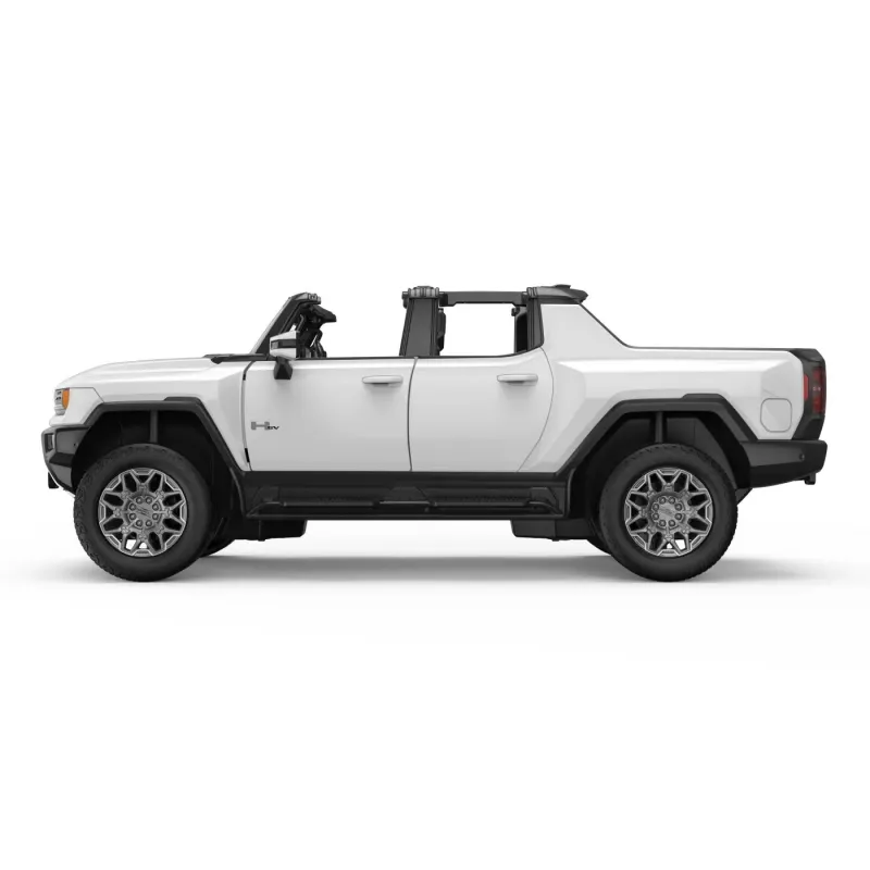 MAȘINĂ CU TELECOMANDĂ GMC HUMMER EV ALB SCARA 1 LA 16