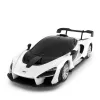 MAȘINĂ CU TELECOMANDĂ MCLAREN SENNA ALB CU SCARA 1 LA 18