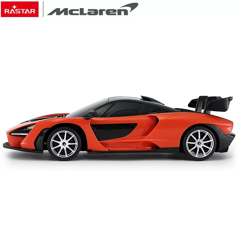 MAȘINĂ CU TELECOMANDĂ McLAREN SENNA PORTOCALIU CU SCARA 1 LA 18