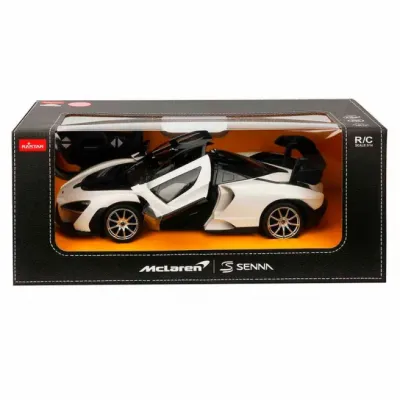MAȘINĂ CU TELECOMANDĂ MCLAREN SENNA ALB SCARA 1 LA 14