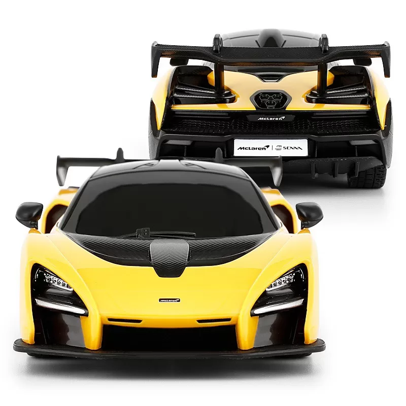 MAȘINĂ CU TELECOMANDĂ MCLAREN SENNA GALBEN CU SCARA 1 LA 24