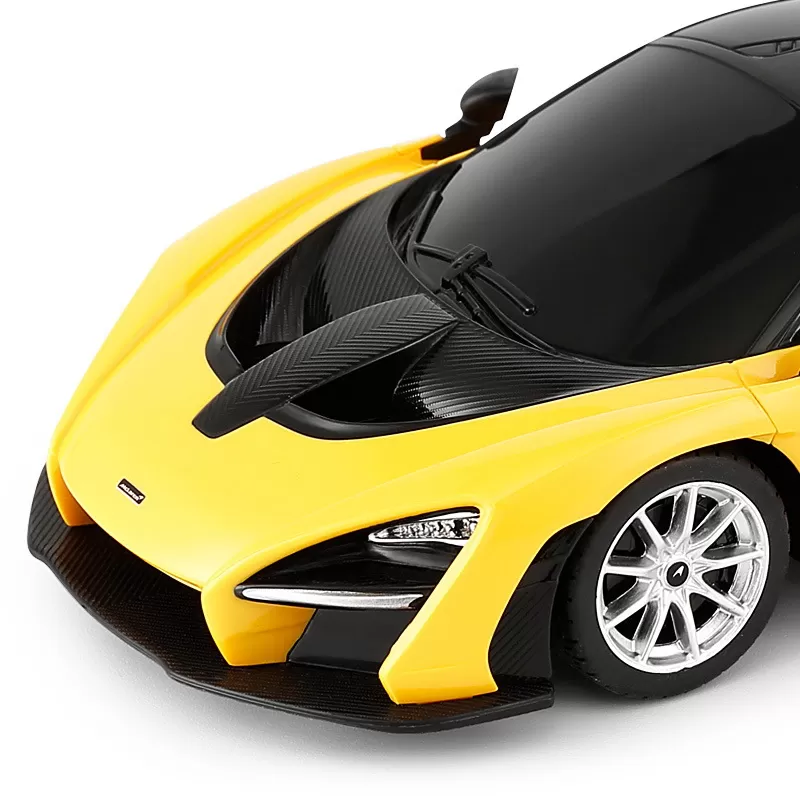 MAȘINĂ CU TELECOMANDĂ MCLAREN SENNA GALBEN CU SCARA 1 LA 24