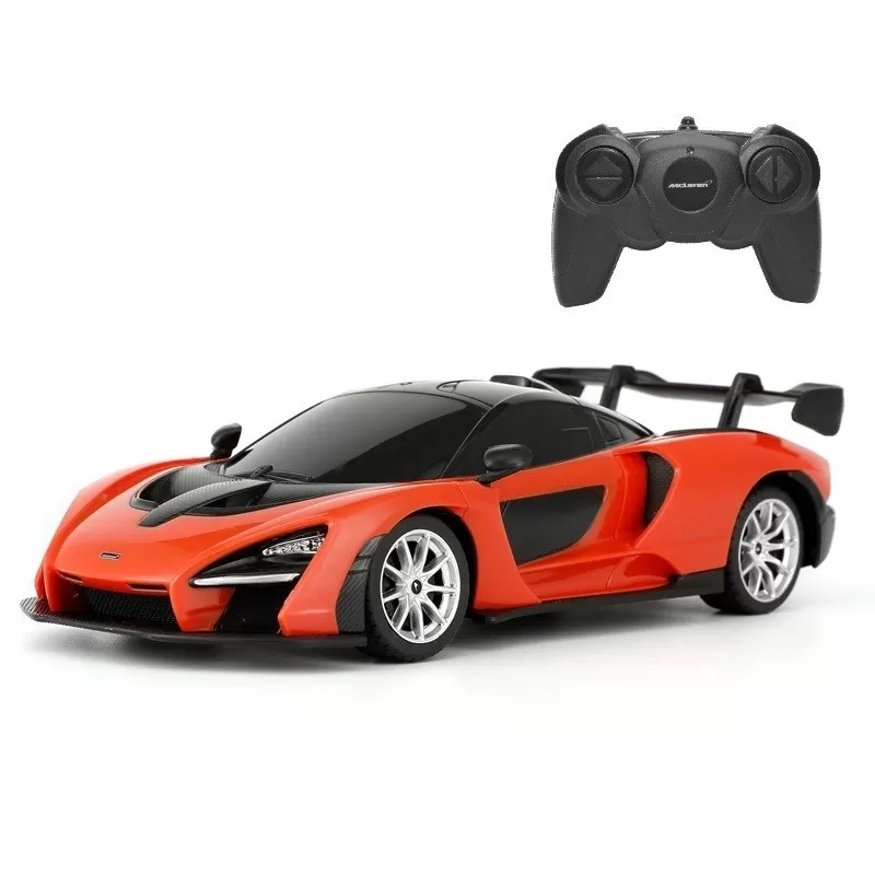 MAȘINĂ CU TELECOMANDĂ MCLAREN SENNA PORTOCALIU CU SCARA 1 LA 24