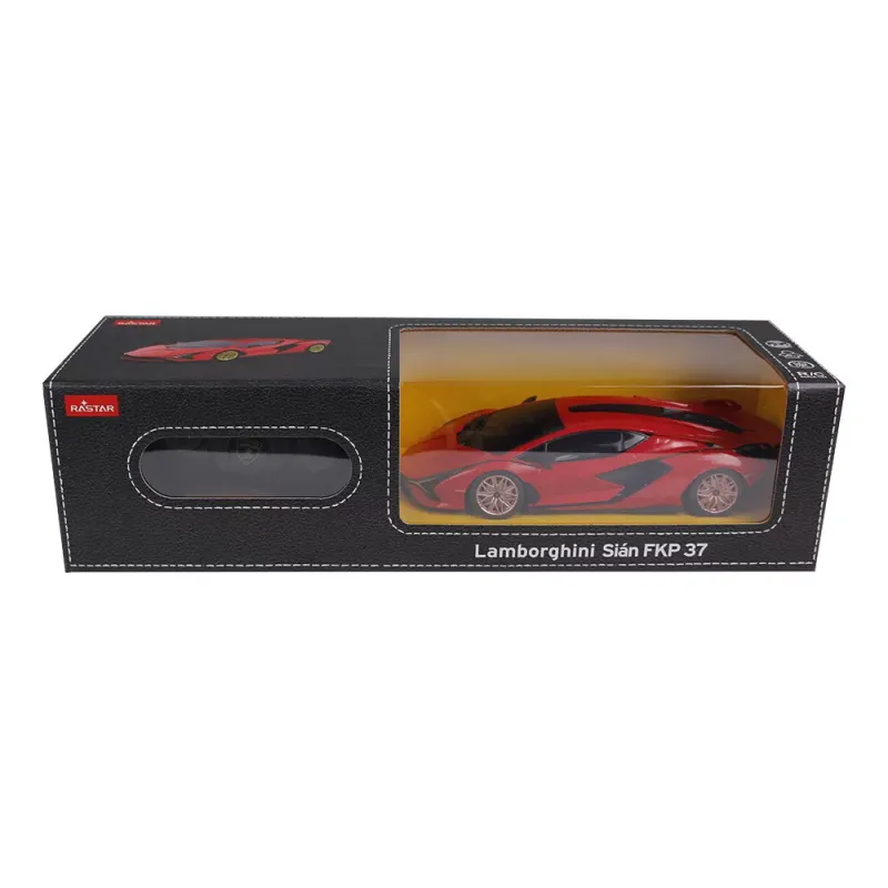 MAȘINĂ CU TELECOMANDĂ LAMBORGHINI SIAN ROSU CU SCARA 1 LA 24