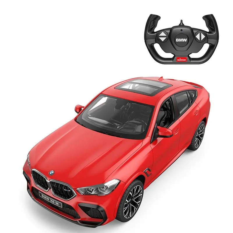 MAȘINĂ CU TELECOMANDĂ BMW X6 M ROSU SCARA 1 LA 14