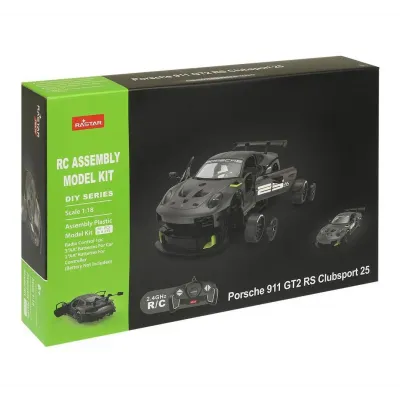 MAȘINUȚĂ CONSTRUIBILA CU TELECOMANDĂ PORSCHE 911 GT2 RS CLUBSPORT 25 SCARA 1 LA 18