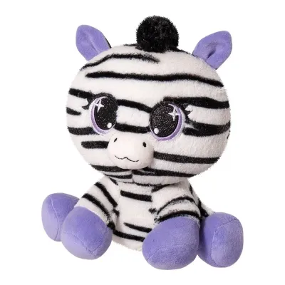 PLUS PISICĂ IMPRIMEU ZEBRA MOV LULA 25CM