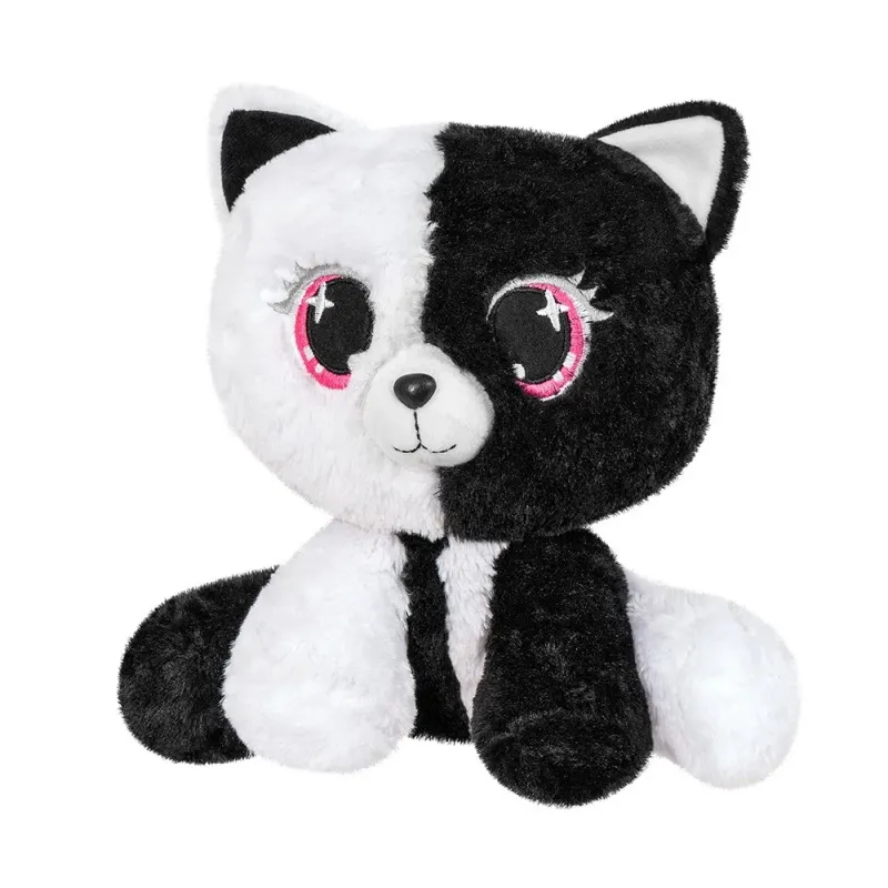 PLUS PISICĂ NEGRU CU ALB 25CM