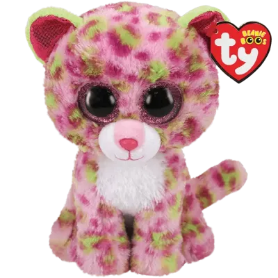 PLUS TY 24CM LEOPARD ROZ