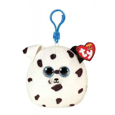 PLUS BRELOC TY 8.5CM SQUISHY BEANIES FETCH CĂȚEL DALMATIAN