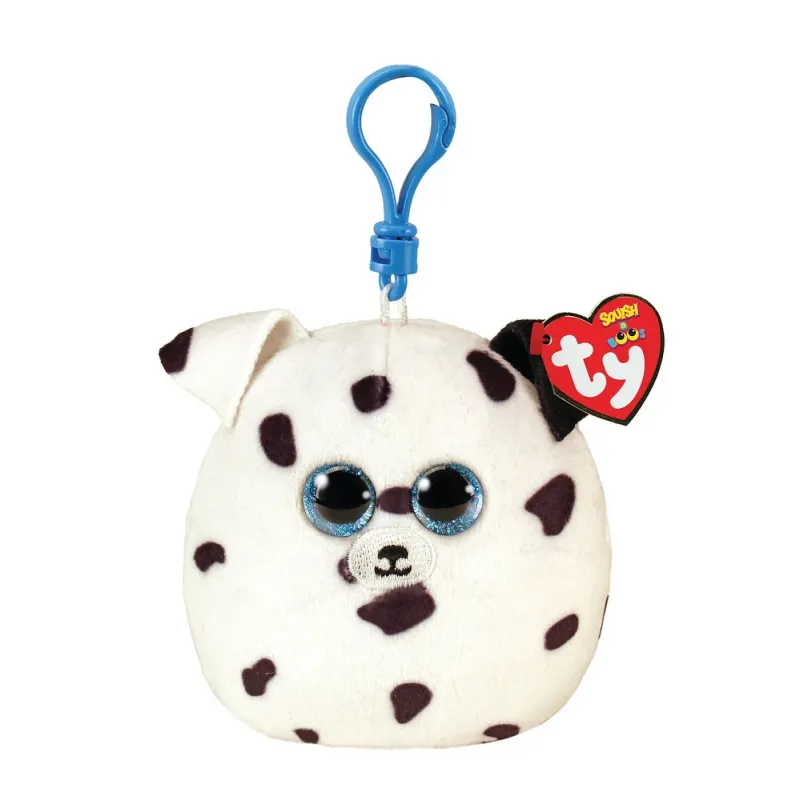 PLUS BRELOC TY 8.5CM SQUISHY BEANIES FETCH CĂȚEL DALMATIAN