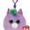 PLUS BRELOC TY 8.5CM SQUISHY BEANIES UNICORN ROSETTE VIOLET