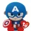 PLUS TY 15CM BEANIE BABIES MARVEL CAPTAIN AMERICA
