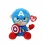 PLUS TY 15CM BEANIE BABIES SOFT MARVEL CAPTAIN AMERICA