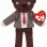 PLUS TY 15CM BEANIE BABIES URSULETUL LUI MR BEAN